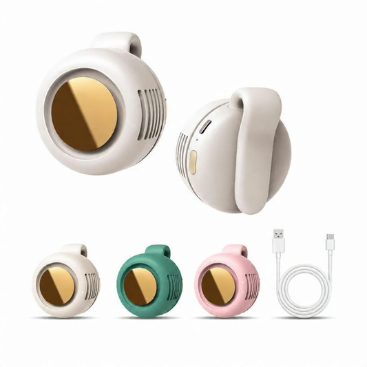 Draagbare mini-ventilator met kledingclip